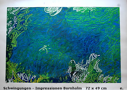 Schwingungen - Impressionen Bornholm   72 x 49 cm           e.